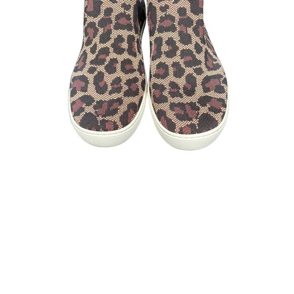 Rothy's Chelsea Boots Brown Wildcat Leopard Print Casual Pull On Shoes Size 12 - Picture 4 of 9